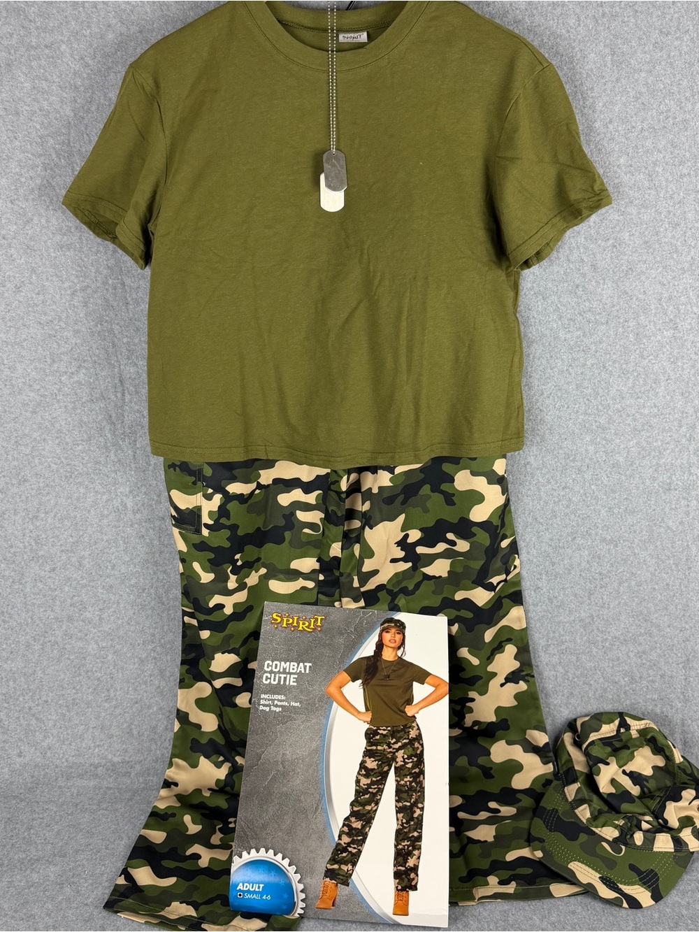 Spirit Combat Cutie Halloween Costume Women’s Small 4-6 Military Theme - New